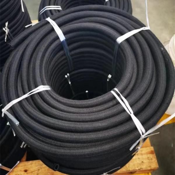 1/4 Inch Flexible Black Nylon Braided Fuel Hose for Automotive