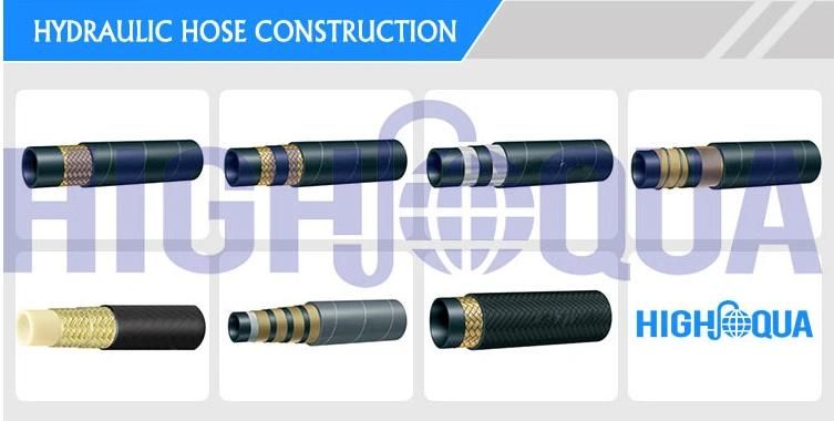 Yellow Pressure Washer Hose Steel Wire Braided High Pressure Rubber Hose