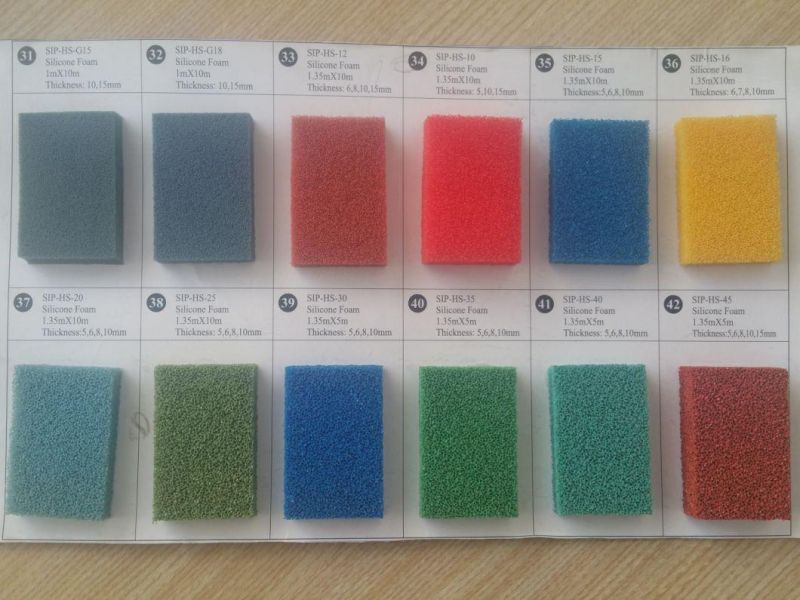 Best Silicone Sponge Rubber Sheet, Silicone Foam Sheet with 3m Adhesive on Good Sale
