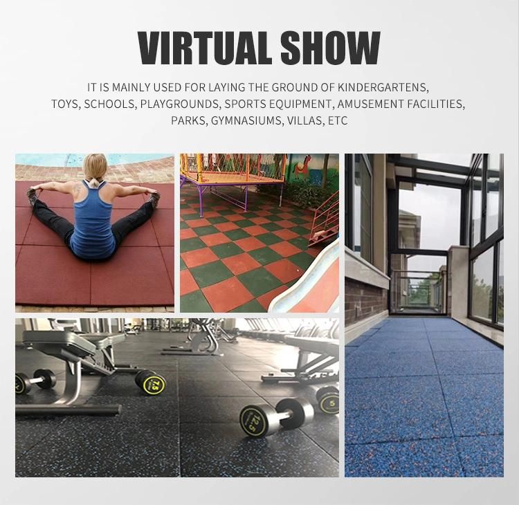 Eco Friendly Weight Lifting Basement Home Rubber Crossfit Gym Flooring