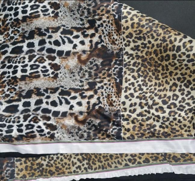 Fashion Leopard Printing Soft Fabrics Sponge Neoprene for Tote Bags