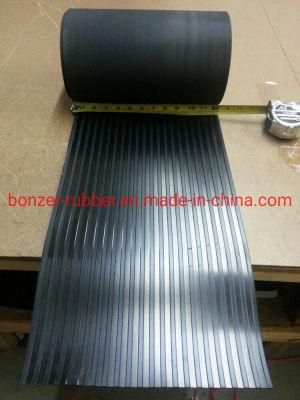 Waterproof Rubber Membrane Anti Slip Wide/Broad Ribbed Rubber Flooring Mat Sheet