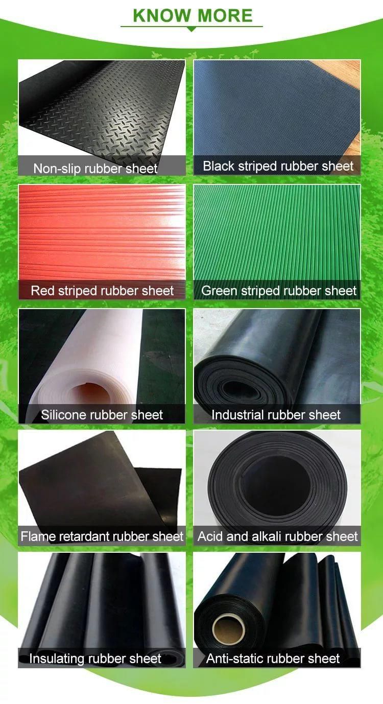 China 3 MPa Anti-Slip Coin/Diamond/ Orange Peel/Wide/Fine Ribbed Pattern Waterproof Rubber Flooring Matting Rubber Sheet
