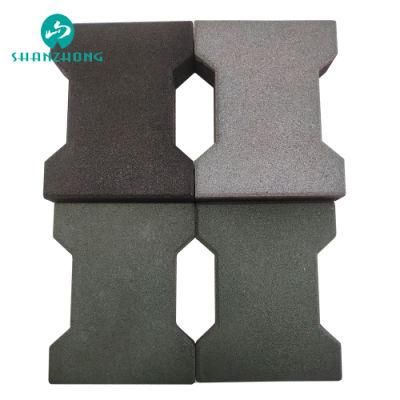 Diamond Hollow, Effectively Prevent Soil Loss Beautiful, 20 * 16cm I-Shaped Rubber Floor Tile