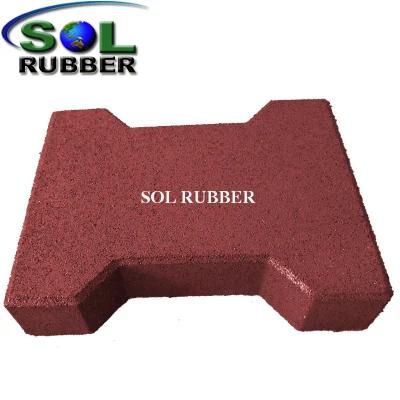 45mm Terracotta High Density Dogbones Horse Mat Stable Rubber Paver