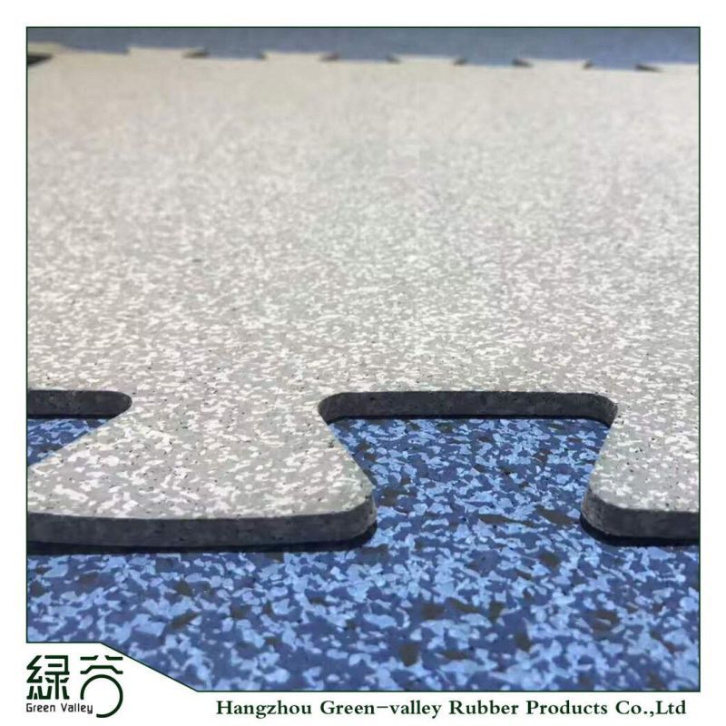 Shock-Reducing 1mx1m Interlocking Rubber Mats for Gym