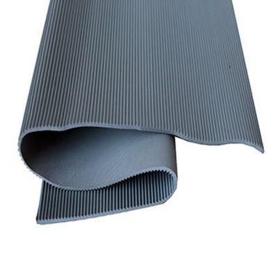 3-8mm Wearproof Ribbed Pattern Electrical Mat Anti-Static Insulation Rubber Flooring