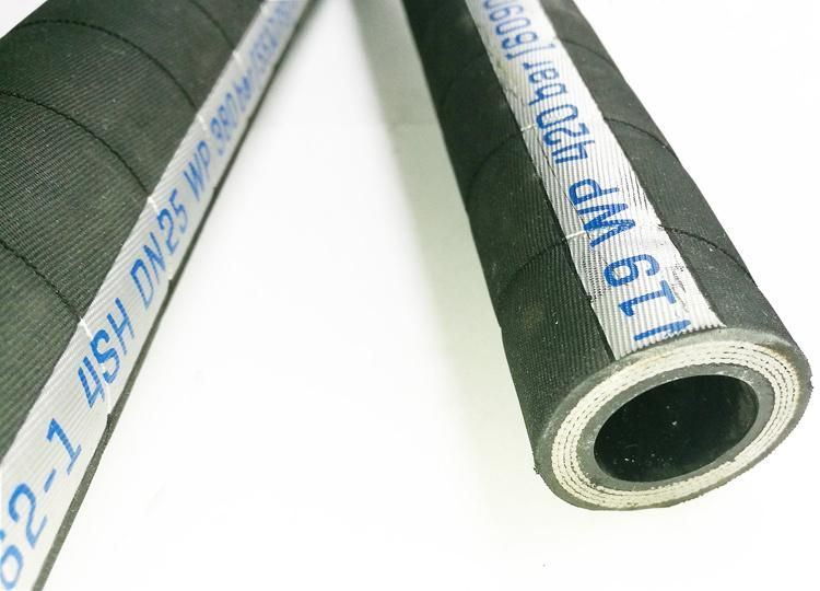 High Pressure Factory 50mm Soft Rubber Hose of 4sh Fire Resistant Hydraulic Hoses