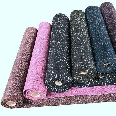 3mm-12mm Thickness Cossfit Shock Proof Commercial Gym Rubber Floor Mat Roll