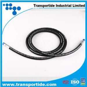 Wire Braided High Pressure Rubber Hydraulic Hose R1at/1sn Hydraulic Hose, Cloth Surface