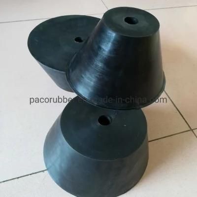 Big Sizentapered Black EPDM Rubber Solid Plug with Holes