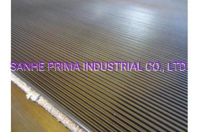 High Quality Fine/Broad Corrugated Ribbed Rubber Floor Matting in Rolls