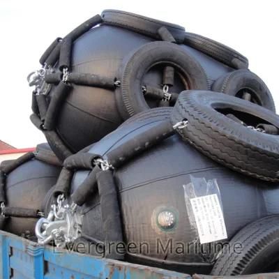 D=3500mm EL=7000mm Yokohama Floating Pneumatic Fenders/ Sling Type and Tire Net