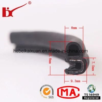 Weatherproof Car Window Rubber Sealing Strip with Metal Inserted
