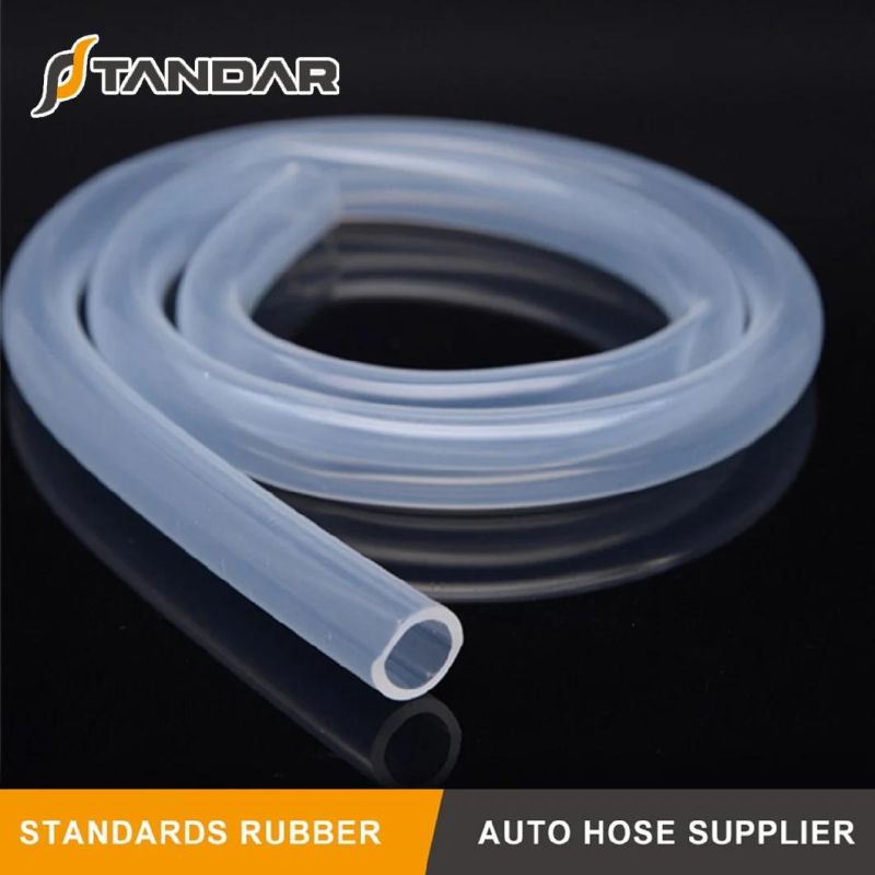 FDA Food Grade High Temp Soft Thin Wall Platinum Cured Clear Silicone Rubber Tubing