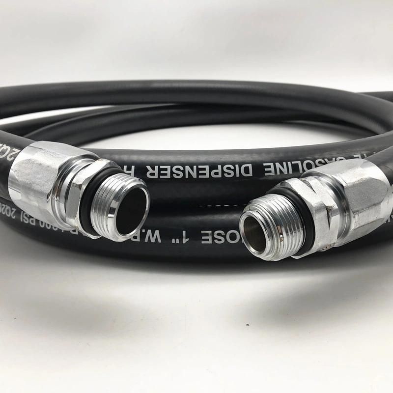 Type Hg 3037-2008 Black Single Wire Petrol Hose with Rotate and Non-Rotate BSPP Couplings