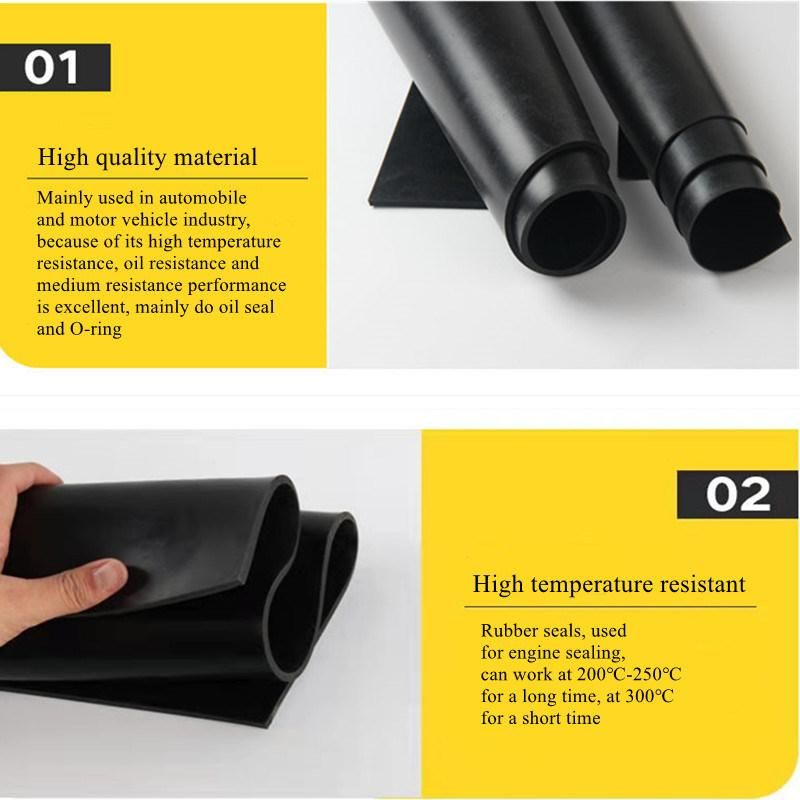 Fire Retardation 1.3-1.7g/cm3 Industrial Neoprene Rubber Sheet Rubber Mat Gaskets