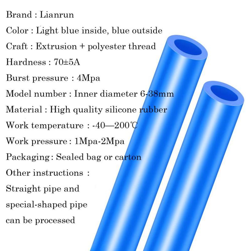 Wrapped Surface Reinforced Material Rubber Silicone Pipe Hose Silicone Rubber Tube