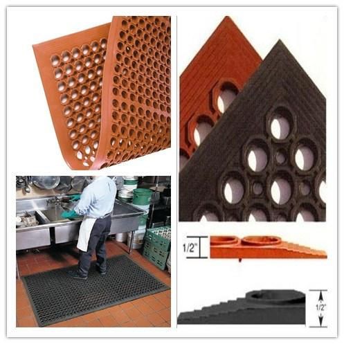 China Factory of Wholesale Kitchen Safety Rubber Kitchen Mat