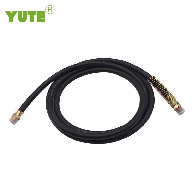 455144 12FT Black Rubber DOT Air Brake Hose, 3/8inch; ID with 1/2 Inch; NPT Fittings