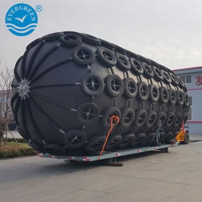 D=1000mm EL=2000mm Yokohama Floating Pneumatic Fenders/ Sling Type and Tire Net