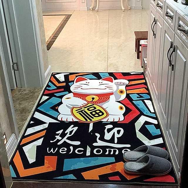 Elegent Promotinal Cost Price Washable Custom Free Printed Floor Mat, Kitchen Mat, Living Room Mat