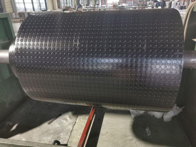 Nonslip Stud Round Coin Pattern Rubber Flooring Matting Sheet