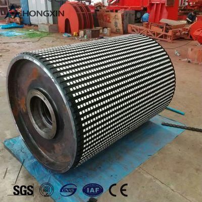 High Wear Resistant 15 mm Thick Conveyor Ceramic Roller Lagging Tape of Pulley Ceramic Coated Pulley Ceramic Drum Rubber Lagging