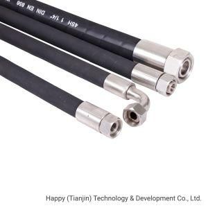 Four Wire Spiralled En 856 4sh High Pressure Hydraulic Oil Rubber Hose Pipe
