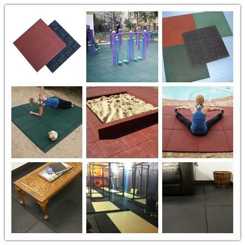 Kindergarten Rubber Tile, Recycle Rubber Tile
