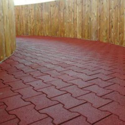 Colorful Dog Bone Interlocking Rubber Tile Interlocking Rubber Blocks Paver