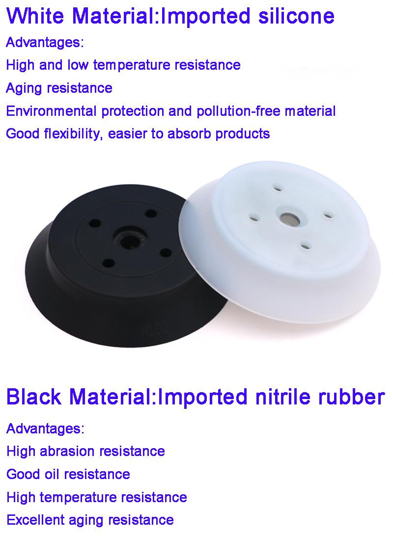 SMC Silicone Suction Sucker Vacuum Pad Pneumatic Vacuum Suction Cup with NBR