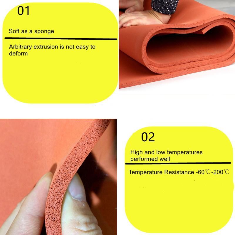 Weather Condition Cr Sponge Rubber Sheets Rolls Neoprene Rubber Matting