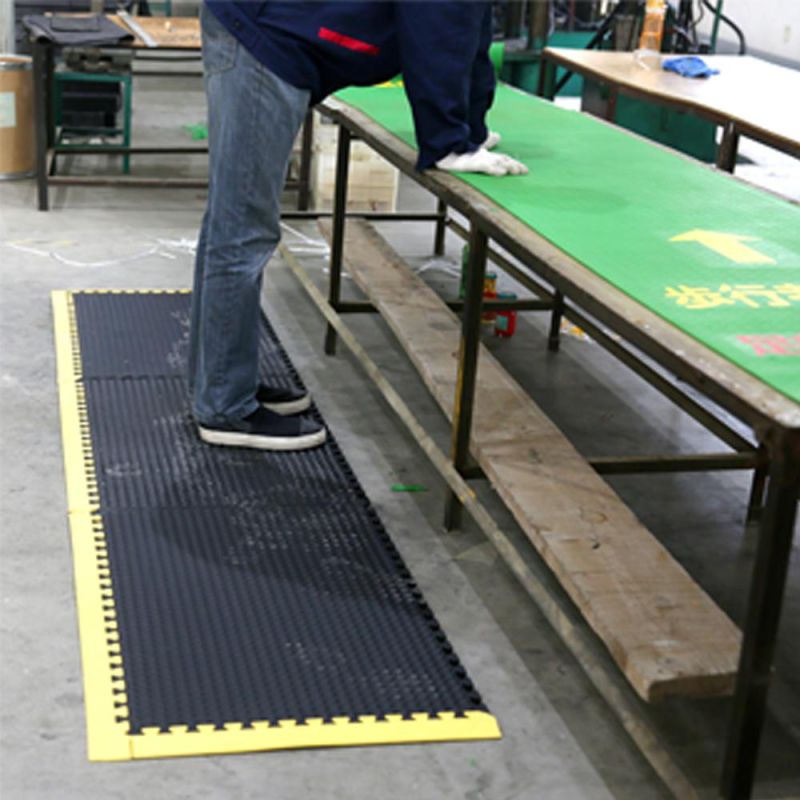 Air Grid Rubber Interlocking Rubber Bubble Anti Slip Flooring Mat