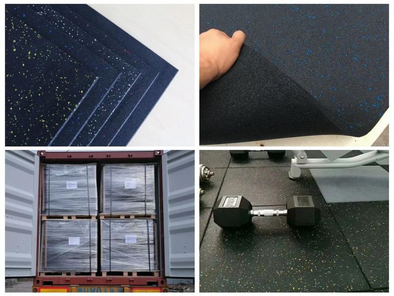 Crossfit Colorful Heavy Duty Playground Gym Rubber Flooring Tile