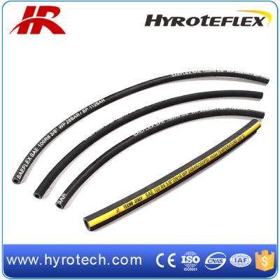 Oil Resistant Flexible Hydraulic Fiber Reinforced Rubber Hose Sea 100r3 R6