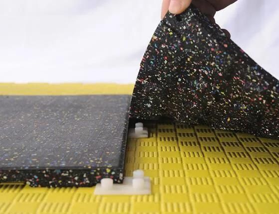 Interlocking Jigsaw EPDM Color Granules Rubber Flooring Mat