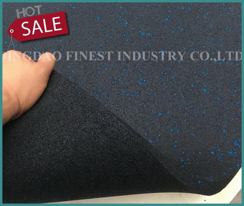 EPDM Speckled Rubber Flooring Tiles for Home and Commercial Gyms