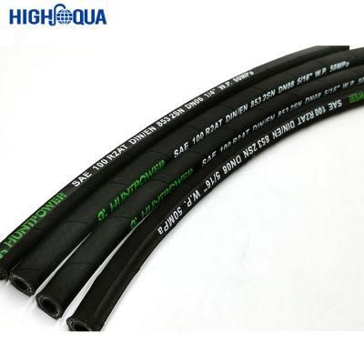 Steel Wire Rubber High-Pressure Flexible Hose for Transporting Oil Withsae 100 R2at Hydraulic Hose