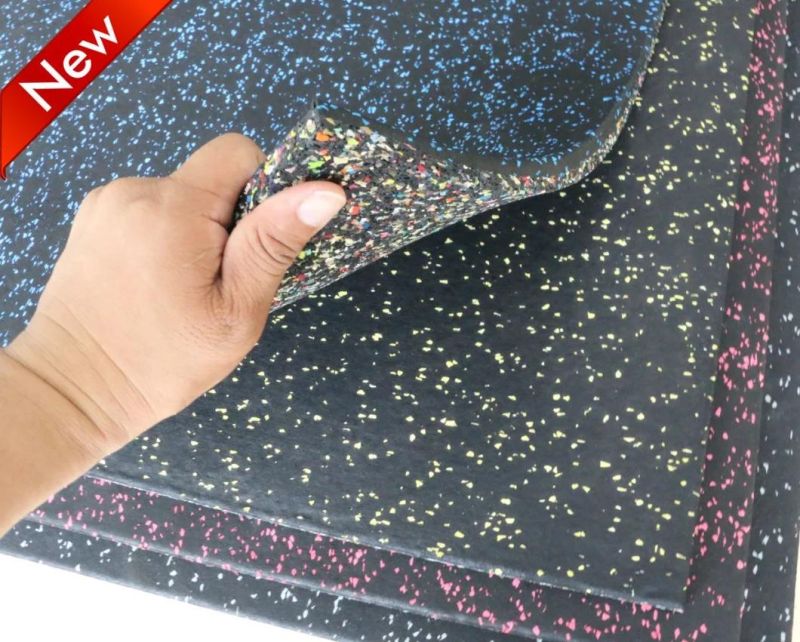 1mx1mx20mm No Smell Shockproof Gym Rubber Floor, Commercial Gyms, Training Studios Rubber Mat, Rubber Floors, Rubber Flooring, Installation Rubber Floors