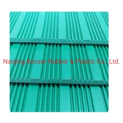 Width 1-2m Industrial Anti Slip Wide Ribbed Rubber Mat Rubber Sheet