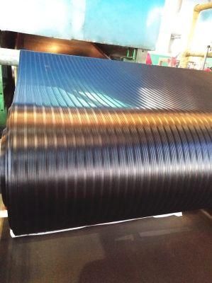 Black Wide/Broad Ribbed Rubber Sheets/Matting Rolls Couurgated Sheets
