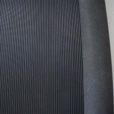 Rubber Fine Ribbed Roll Mat Roll, 2.5-10mm Thickness, Corrugated Rubber Sheet Anti Fatigue Mat
