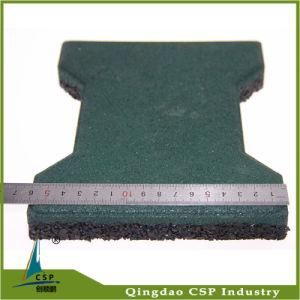 25mm Red Color Dog Bone Rubber Tile for Playground