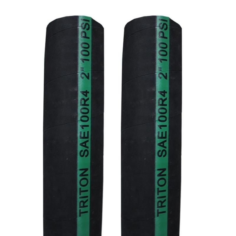 Flexible Fabric Cloth Hydraulic Hose for Oil and Petrol Suction and Discharge SAE 100 R4