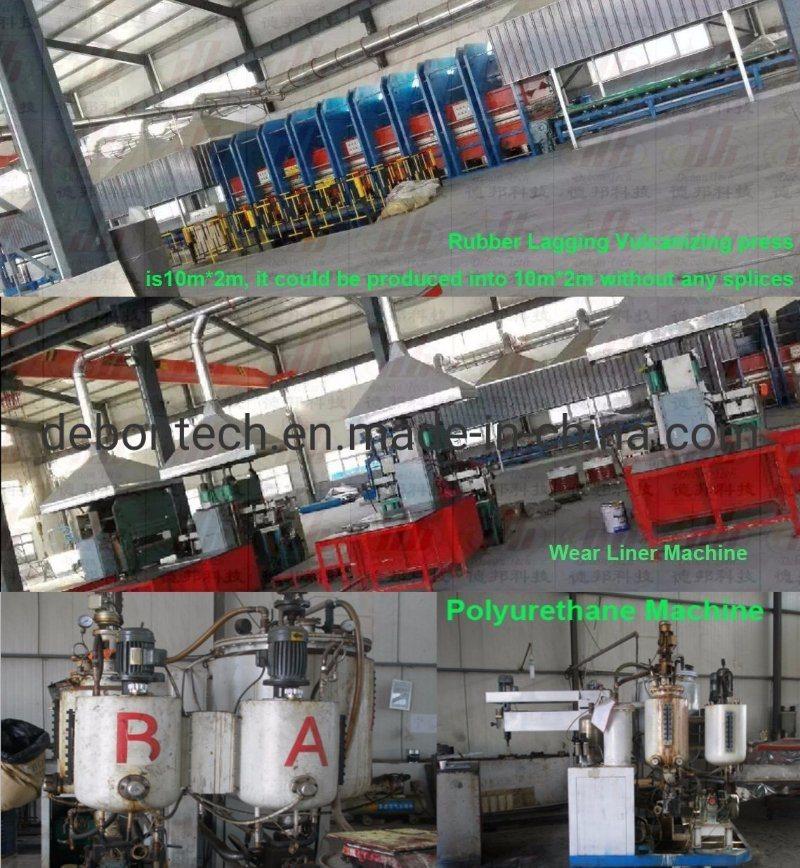 Diamond Rubber Coated Pulley Diamond Groove Lagging Rubber Sheet Pulley Ceramic Rubber Lining