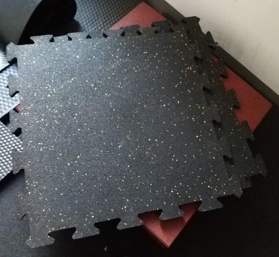 High Density Rubber Flooring 1000*1000 mm Gym Rubber Mats