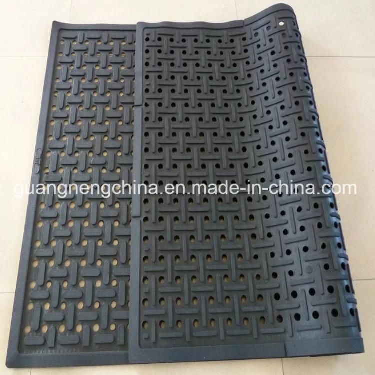 Anti-Fatigue Rubber Kitchen Draniage Mat of Bone Pattern