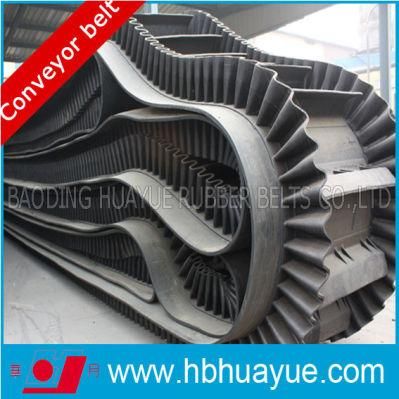 Large DIP Angle Conveying Rubber Sidewall Conveyor Belt