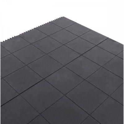 Interlocking Outdoor Playground Gym Anti Fatigue Rubber Floor Mat 3X3FT